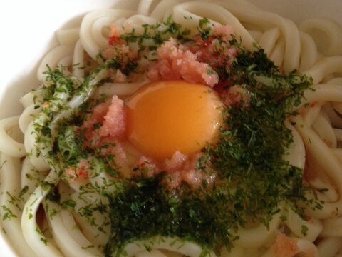 釜玉明太子うどん